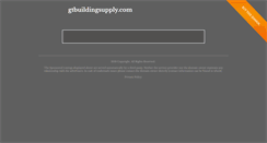 Desktop Screenshot of gtbuildingsupply.com